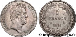 5 francs type Tiolier avec le I, tranche en relief 1831 Paris F.316/2