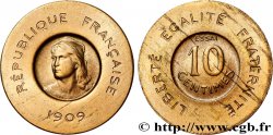 Essai de 10 centimes Rude en bronze-aluminium 1909 Paris GEM.35 11