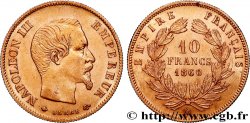 10 francs or Napoléon III, tête nue 1860 Strasbourg F.506/11