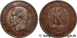 Deux centimes Napoléon III, tête nue, petit D et petit lion 1857 Lyon F.107/48