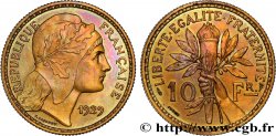 Concours de 10 francs, essai de Rasumny en bronze-aluminium 1929  GEM.168 3