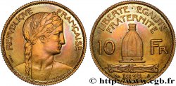 Concours de 10 francs, essai de Delannoy en bronze-aluminium 1929 Paris GEM.163 3