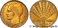 Concours de 100 francs or, essai de Turin en bronze-aluminium 1929 Paris GEM.283 4