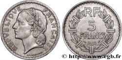 5 francs Lavrillier, aluminium, 9 fermé 1948  F.339/14