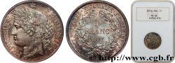 1 franc Cérès, Troisième République, petit A 1871 Paris F.216/2