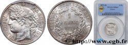 1 franc Cérès, IIIe République 1871 Bordeaux F.216/3