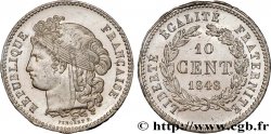 Concours de 10 centimes, essai en étain par Pingret 1848 Paris VG.3151 var.