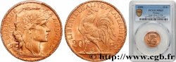 20 francs or Coq, Dieu protège la France 1899 Paris F.534/2