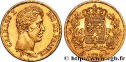 40 francs or Charles X, 1er type 1824 Paris F.543/1 TTB+ 