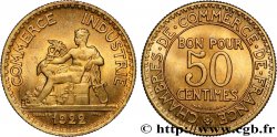 50 centimes Chambres de Commerce 1922 Paris F.191/4