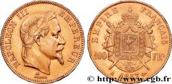 100 francs or Napoléon III, tête laurée 1867 Paris F.551/8 TTB+ 