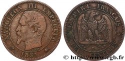 Deux centimes Napoléon III, tête nue 1855 Lyon F.107/31