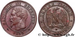 Deux centimes Napoléon III, tête nue 1853 Lyon F.107/5