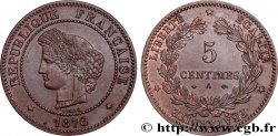 5 centimes Cérès 1876 Paris F.118/13