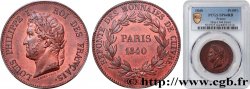 Refonte des monnaies de cuivre, essai au module du décime, poids léger 1840 Paris VG.2916 