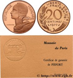 Piéfort en Or de 20 centimes Marianne 1977 Pessac GEM.56 P3