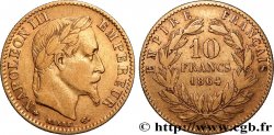 10 francs or Napoléon III, tête laurée, type définitif à grand 10 1864 Paris F.507A/6