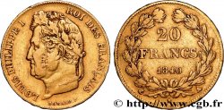 20 francs or Louis-Philippe, Domard 1840 Paris F.527/22