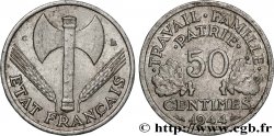 50 centimes Francisque, légère 1944 Castelsarrasin F.196/6