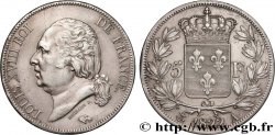 5 francs Louis XVIII, tête nue 1822 Paris F.309/68