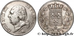 5 francs Louis XVIII, tête nue 1823 Paris F.309/76