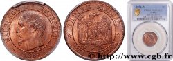 Deux centimes Napoléon III, tête nue 1854 Lille F.107/18