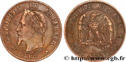 Deux centimes Napoléon III, tête laurée, buste définitif 1862 Paris F.108A/4