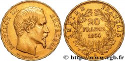 20 francs or Napoléon III, tête nue 1854 Paris F.531/2