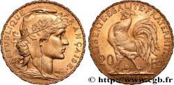 20 francs or Coq, Liberté Égalité Fraternité 1914 Paris F.535/8 EBC+ 