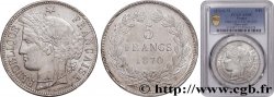 5 francs Cérès, sans légende 1870 Bordeaux F.332/3