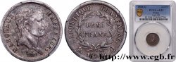 Demi-franc Napoléon Ier tête laurée, République française, buste fin 1808 Perpignan F.177/13