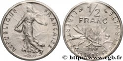 Piéfort nickel de 1/2 franc Semeuse 1968 Paris GEM.91 P1