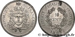 Concours de 10 centimes, essai en étain par Gayrard, premier concours, troisième revers 1848 Paris VG.3141 var