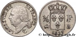 1/4 franc Louis XVIII 1819 Rouen F.163/16