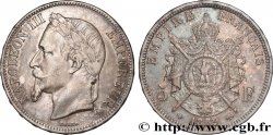 5 francs Napoléon III, tête laurée 1869 Strasbourg F.331/15