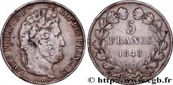 5 francs IIIe type Domard 1845 Lille F.325/9