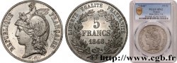 Concours de 5 francs, essai en étain par Alard 1848 Paris Maz.1265 c SUP62 PCGS