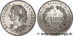 Concours de 5 francs, essai en étain par Magniadas 1848 Paris VG.3082 var