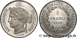 Concours de 5 francs, essai en étain par Rogat 1848 Paris VG.3091 var.