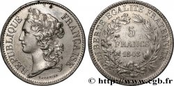 Concours de 5 francs, essai en étain par Tournier 1848 Paris VG.3093 var.