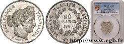 Concours de 20 francs, essai de Rogat 1848 Paris Maz.1262 a FDC65 PCGS