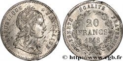 Concours de 20 francs, essai de Magniadas 1848 Paris VG.3028 var