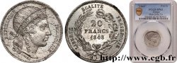 Concours de 20 francs, essai de Catel 1848 Paris Maz.1245 a SC63 PCGS