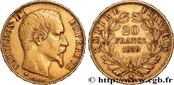 20 francs or Napoléon III, tête nue 1859 Strasbourg F.531/16