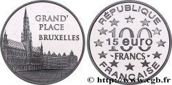 Belle Épreuve 15 euro / 100 francs - La Grand’Place (Bruxelles, Belgique) 1996  F5.2023 1