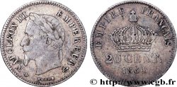 20 centimes Napoléon III, tête laurée, petit module 1864 Paris F.149/1