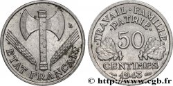 50 centimes Francisque, légère 1943  F.196/2