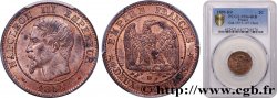 Deux centimes Napoléon III, tête nue 1855 Strasbourg F.107/23