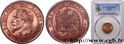 Deux centimes Napoléon III, tête laurée 1862 Bordeaux F.108A/7