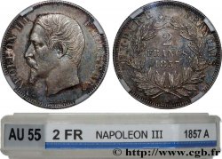 2 francs Napoléon III, tête nue 1857 Paris F.262/9